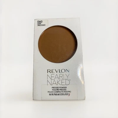 Revlon Nearly Naked Pressed Powder #060-Dark. 0.28 oz. New Sealed. READ - Image 1 of 2