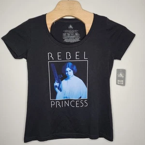 T-SHIRT Disney Star Wars Principessa Ribelle, Nera Donna Taglia L Large Nuova con etichette - Foto 1 di 6
