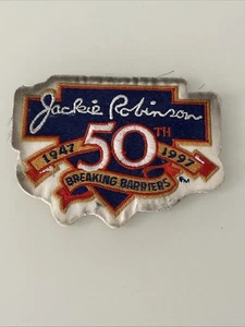 Jackie Robinson 50th Anniversary Breaking Barriers Jersey Patch Not Store Bought - Picture 1 of 4