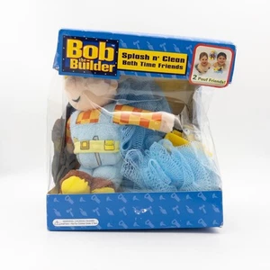 NEW Bob The Builder Splash N Clean Bath Time Friends Boy Sponge Loofah Washcloth - Picture 1 of 6