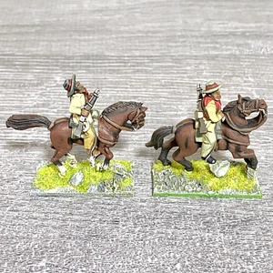 2x 28mm Colonial British Cavalry Mounted Painted Metal Miniatures Zulu War #7 - Bild 1 von 4