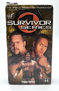WWF: Survivor Series 1999 VHS Tape 2000 WWE The Rock Triple H Big Show Wrestling - Picture 1 of 7