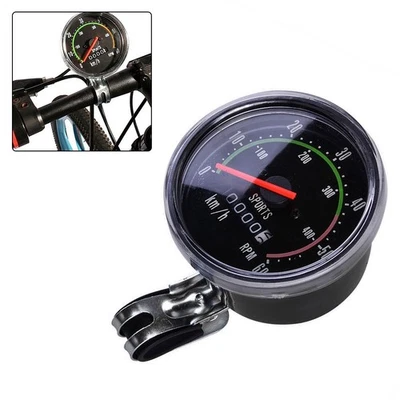 Bike Mechanical Odometer Retro Alloy Mechanical Speedometer with 78cm Cable - Image 1 of 4