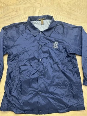 Jaqueta Harriton Windbreaker Snap Front Azul Tamanho Grande Resistente à Água ao Vento - Imagem 1 de 4