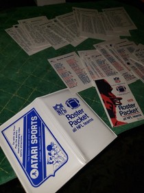 Mint Roster Packet NFL Teams 1979 Atari Sports  Complete Set 2600 nes football