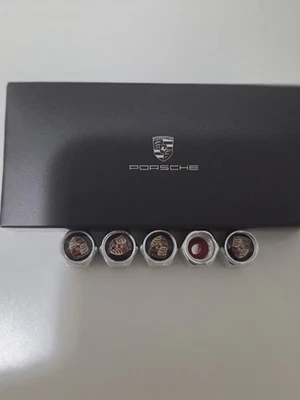 Universal Fits Porsche Tire Air Valve Stem Caps for Cars, SUV 5 Count W/box - Image 1 of 4