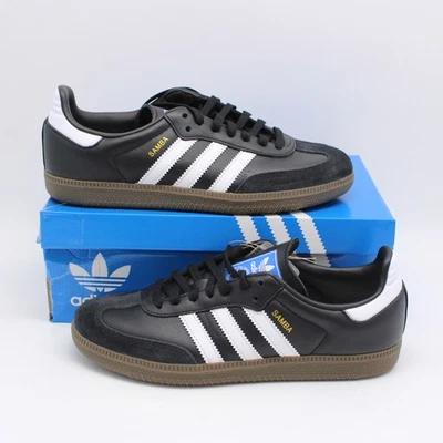 Adidas Samba OG J Athletic Sneakers In Black/White/Gums - Unisex Size 6 (IE3676) - Image 1 of 4