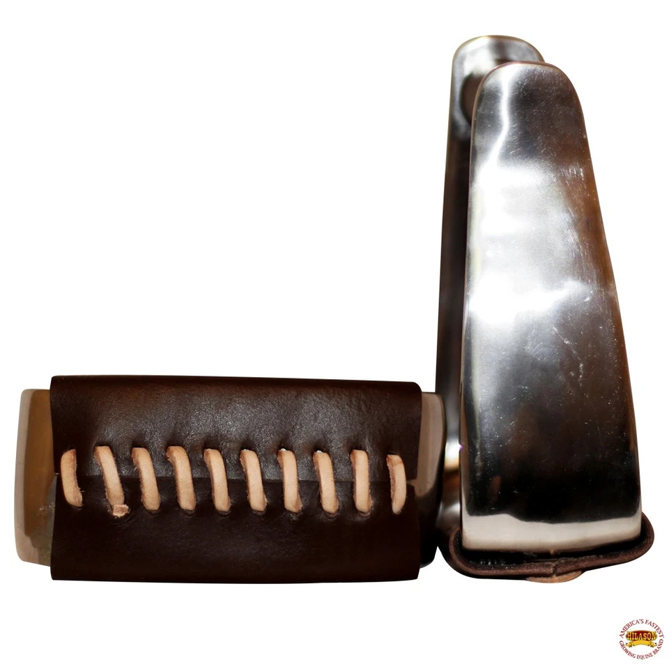 Par de estribos de acero inoxidable HILASON con fondo inclinado occidental | Aluminio Foto 1 de 4