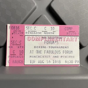 Boxturnier im Fabulous Forum Boxing Event Ticket Stub 16. August 1989 - Bild 1 von 2