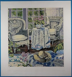Susan Rios Signed & Numbered "Sunday Morning" Serigraph 1985 (Print Only) - Picture 1 of 10