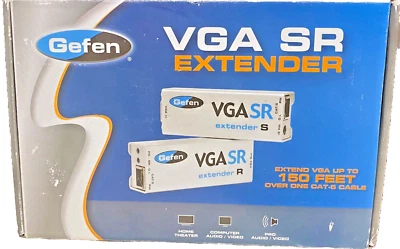 EXTENSOR GEFEN VGA-SR, VGA sobre Cat5, 150', caja abierta, excelente estado Foto 1 de 4