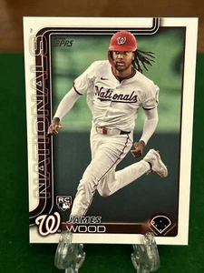 2025 Topps Series 1 James Wood Base Rookie Card #181 - Washington Nationals - Picture 1 of 2