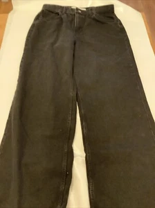 Jeans Bershka donna nero anni 90 largo taglia 42 (14) Petite - Foto 1 di 6