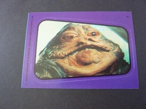 Topps Star Wars Return Of The Jedi Sticker - MINT - No 4 - Jabba The Hutt - 1983 - Picture 1 of 3