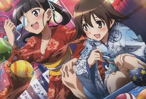poster promo Strike Witches Negima Magister Negi Magi anime Yoshika Mio Asuna - Picture 1 of 2