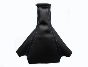 DAEWOO LEGANZA (1997-2004) Funda Palanca de Cambio Piel - Costuras Azul Claro - Picture 1 of 1