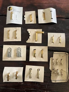 Konvolut 23 antike viktorianische Dessous Pins Verschlüsse geätzt - Bild 1 von 6