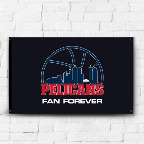 New Orleans Pelicans 3x5 ft Flag NBA Basketball Champions Gift Banner Wall Decor Cover