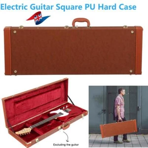 Electric Guitar Hard Case Rectangular,Fits ST TL Burning fire 170 Style Guitars - Picture 1 of 15