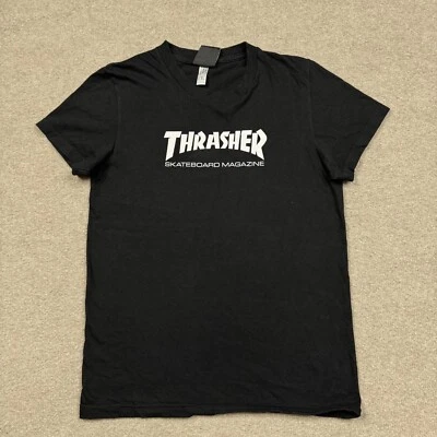 Thrasher Magazine YOUTH Shirt Size L Black Short Sleeve Skateboarding Logo GIRLS - Image 1 of 4