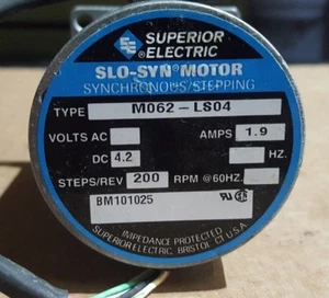 SUPERIOR ELECTRIC SLO-SYN MOTOR MO62-LS04 - Picture 1 of 2