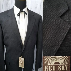 Nuevo con Etiquetas Rojo Cielo Hombres Blazer 44L Western Yugo Gris Rockabilly Chaqueta Abrigo Deportivo - Imagen 1 de 20