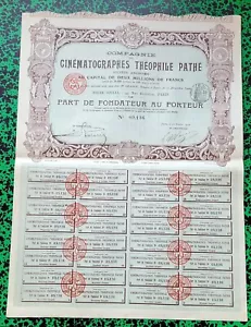Paris II ème 99 Rue Richelieu - Déco Cinématographes Théophile Pathé 20/02/1907 - Picture 1 of 1