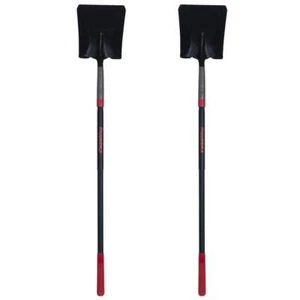 Razor-Back Shovel 8"X11"X60.25" Coated Steel Blades+Cushioned End Grip(Set Of 2) - Picture 1 of 5