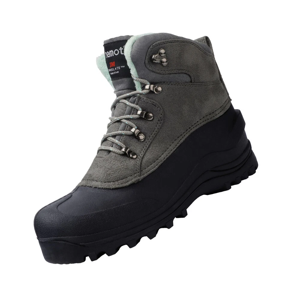 RIEMOT Damen Wasserdicht Winterstiefel Gefüttert Warme Schneestiefel Thermostiefel