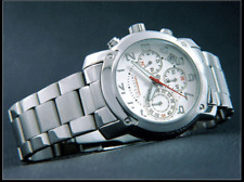 Cavadini Men's Watch Chronograph Date Luxury CV-920 10Bar White Stainless Steel