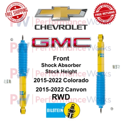 Par de amortiguadores Bilstein B6 4600 0" elevación delantera para Chevy Colorado/GMC Canyon 15-22 Foto 1 de 4