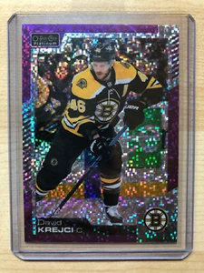 2020-21 O-Pee-Chee Platinum Violet Pixels #77 David Krejci - Boston Bruins /399 - Bild 1 von 2
