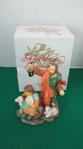 AVON HOLIDAY TREASURES~ BEATI VISITATORI PASTORI SCULTURA STATUINA~NUOVA CON SCATOLA - Foto 1 di 5