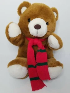 Peluche orsacchiotto peluche vintage "Il mio orso di Natale" 12" morbido con sciarpa - Foto 1 di 9