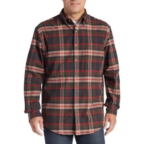 Pendleton Men's Flannel Shirt Mason, Red, Plaid, Collar, Buttons Size Medium. - Picture 1 of 4