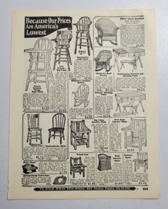 1927 Sears Roebuck Highchairs/Cushions Ad - Picture 1 of 2