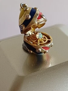 Opal Gold Vermeil Medaillon / Anhänger. Fabelhafte Geschenkidee!! - Bild 1 von 14