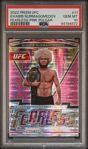 PSA 10 - 2022 Prizm UFC Khabib Nurmagomedov - Pink Pulsar Fearless 23/42 #11 - Imagen 1 de 2