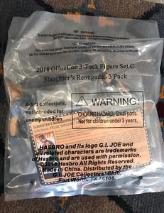 Joecon 2018 GIJOE CONVENTION Slaughters Renegades 3 Pack - Picture 1 of 1