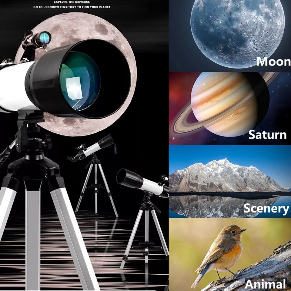 Skyoptikst 60mm-90mm Telescope Christmas Gifts for Astronomy Beginners & Adults - Image 1 of 1