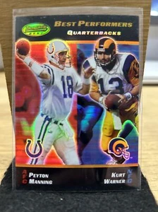 2000 Bowman's Best #100 Kurt Warner/Peyton Manning - Foto 1 di 2