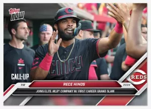 Rece Hinds 2024 Topps Now MLB #412 Call-Up Cincinnati Reds - Imagen 1 de 2