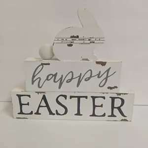 Happy Easter Bunny Sign Decor Accent - Picture 1 of 1