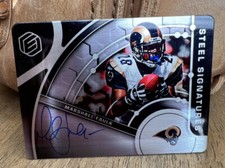 2022 Elements Steel Signatures #MF Marshall Faulk On Card Autograph /35