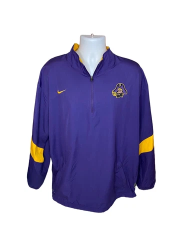 Nike Storm East Carolina University Pirates Jacket Men XXL Purple ECU Football Cover