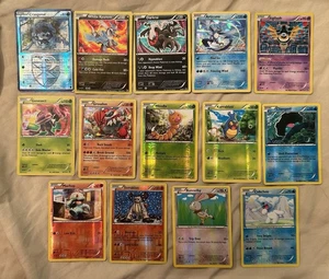 Pokemon Holo Lot 14 Machop Weedle Champerl Cubchoo Groudon Darkrai Bunnelby + - Bild 1 von 5