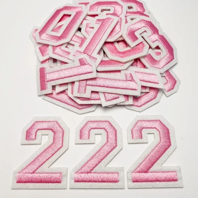 30 Pcs Iron on Numbers for Clothing, Small Embroidery Number Patches with Ironed - Image 1 of 4