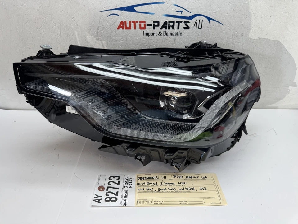 complete! 2022 2023 2024 BMW 2 SERIES M235i LEFT LED HEADLIGHT OEM AY82723 - Image 1 of 4
