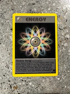Pokemon TCG Cards Rainbow Energy 80/82 Team Rocket Rare - Picture 1 of 4