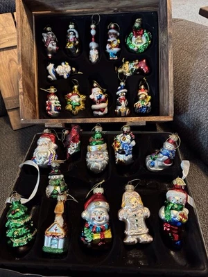 2003 Thomas Pacconi Classics Blown Glass Christmas Ornaments Complete SET OF  24 - Image 1 of 4